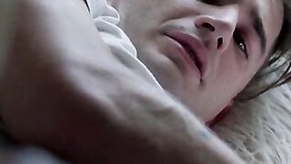 Nathan Bronson is inside bed on his phone, obviously depressed. Sky Pierce finds him curled up and crawls in bed
