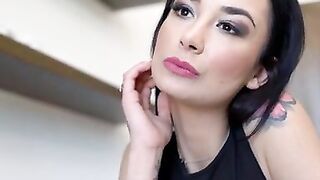 Freya Dee may think she's alone at work when she puts her hand beneath her dress and starts masturbating, but