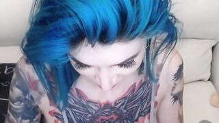 Tattooed Brunette Frivolous Performance Live