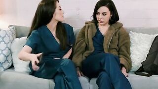 Lesbian Roommates Hook Up On Their Day Off