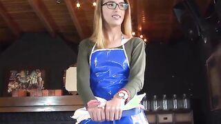 CARNEDELMERCADO - Latina Waitress Lucia Vergara is Horny and Ready for Hard Sex