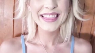 Lucky Stud Lets His Slender Blonde Step Sister Play With His Game