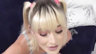 Lucky Stud Lets His Thin Stepsister Play With His Cock