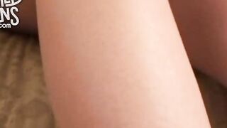 This blonde 18 yo has some serious deep throating talent