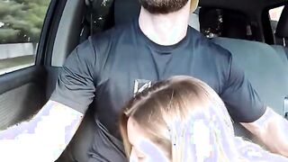 Hot Blonde Picked Up and Gives Road Head, Gets Fucked!