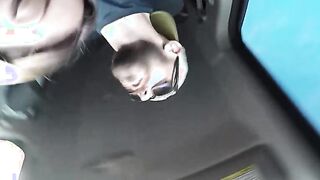 Hot Blonde Picked Up and Gives Road Head, Gets Fucked!