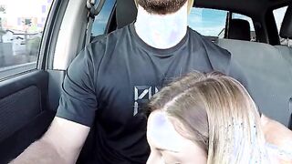 Hot Blonde Picked Up and Gives Road Head, Gets Fucked!