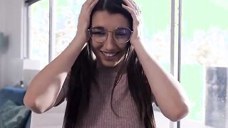 Lesbian teenie geek Maya Woulfe takes revenge on her roommate