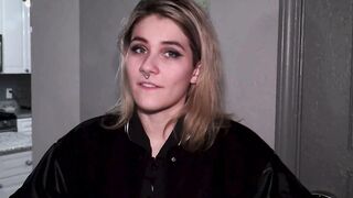 Hot girl lets professors creampie to get a better grade