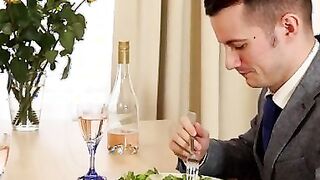 There's always room for romance, as Sam Bourne proves when he prepares a nice meal for Anie Darling. They have