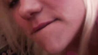 Blonde step cougar's friend getting her pussy demolished hard