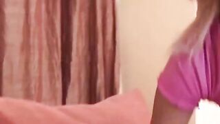 Blonde step cougar's friend getting her pussy demolished hard