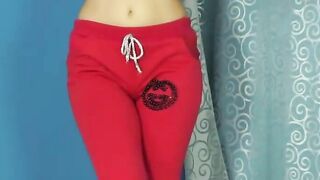 sexy Dark Hair Milf Stretches before Fully Stripping