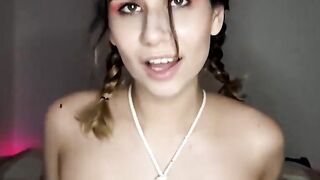 Irresistible Hot college goddess getting cum on her face