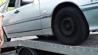 LETSDOEIT - Kinky Skank Pays Car Repairs With Her Vagina