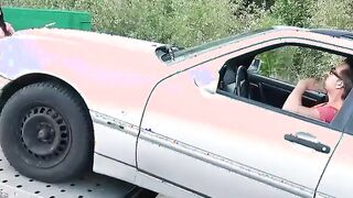 LETSDOEIT - Kinky Skank Pays Car Repairs With Her Vagina