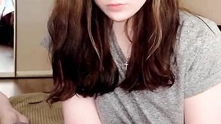 Caught brother masturbating with panties and got creampie in tight pussy