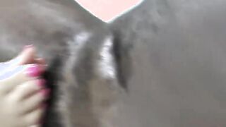Filthy Old Lady Giving Devils Pedicure