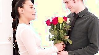 Mindy doesn't know what her BF, Sam Bourne, has planned for her as she dresses for her date. She pulls