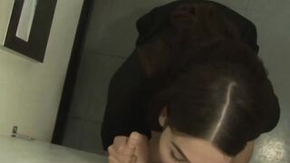 Teen trans Alexa Scout give gloryhole bj