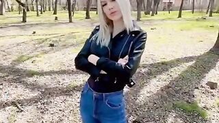 Nice Blonde was Convinced to have some