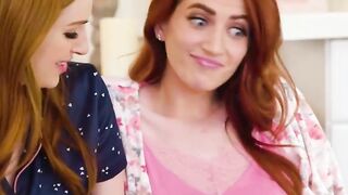 GIRLSWAY Smokin' beauty Redheads' Sleepover Quickly Turns Wild