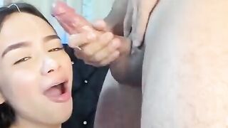 Cum in her Beautiful Face Kristel