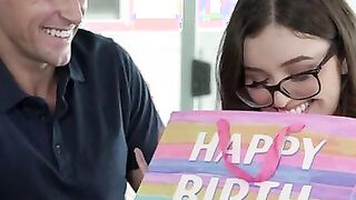 Jay Romero has invited Molly Little and Chad Alva over for a birthday party for Leana Lovings. Leana blows out