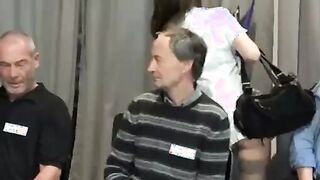 Geezers Gang Bang Wide a Nasty Young Blonde
