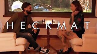 Silvia Nubi and Gabe Tonic are locked inside a battle of wits as they challenge each other in chess. To