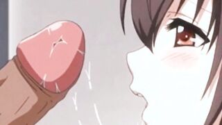 Petite Hentai Girl Blackmailed into First BLowjob