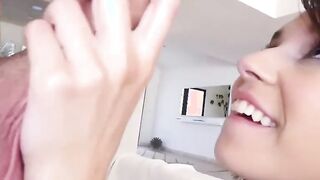 Cute vagina with mouth in Football Outfit Getting her Big Natural Tits Oiled up and Worshipped while gets Nailed