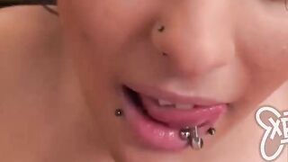 Pierced teenagers Year Mature sucks and fucks in this point of see sex clip