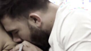 Huge Titties dark haired getting her snatch licked give oral sex and ride