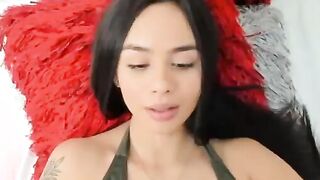 Beautiful Young Girl Having a Rich Time