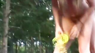Lover takes my hard dick at the beach two