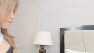 Horny Babe Suck Her Huge Dildo