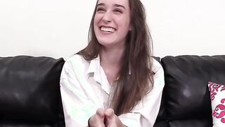 Cunt Fucked Mila Milks Hard Cock in her first Porn Ever!