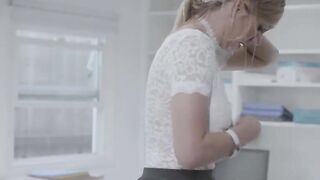 Secretary gets fucked rough by her boss