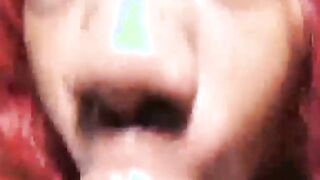 saliva queen sexfeene swallowing cali Kastro huge african penis nasty oral sex