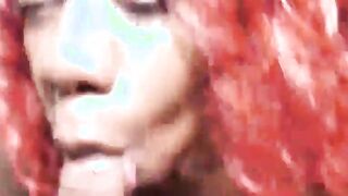saliva queen sexfeene swallowing cali Kastro huge african penis nasty oral sex