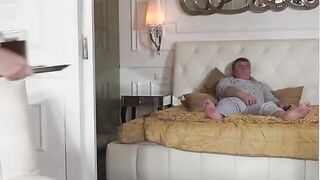 Amazingly Hot Tit Housekeeper Teases Mature Man's Kinky Boner