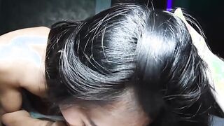 Sweet Asian ladyboy bareback anal sex