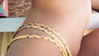 Perfect ass blonde Emma Hix shows it off