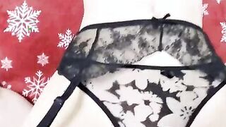 Wearing Black Underwear for Muscle Cock