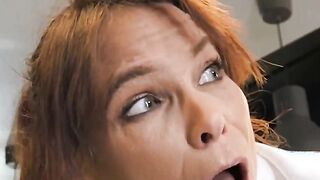 Bored Waitress Syren De Mer Tries To Earn Some Extra Tips By Giving Her Gaping Asshol