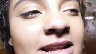 19 yo newbie Mila Mclaren fucks huge african penis stretch