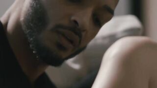 Busty blonde transsexual interracial sex