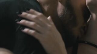 Busty blonde transsexual interracial sex