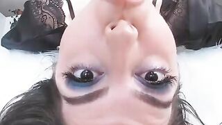 Stepsister Sloppy Throat Training with her Fuck Machine